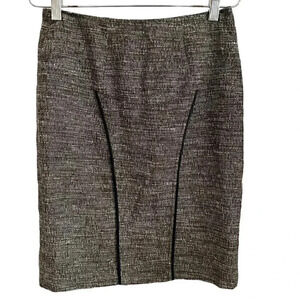 Cynthia Steffe tweed pencil skirt with back lace corset size 6